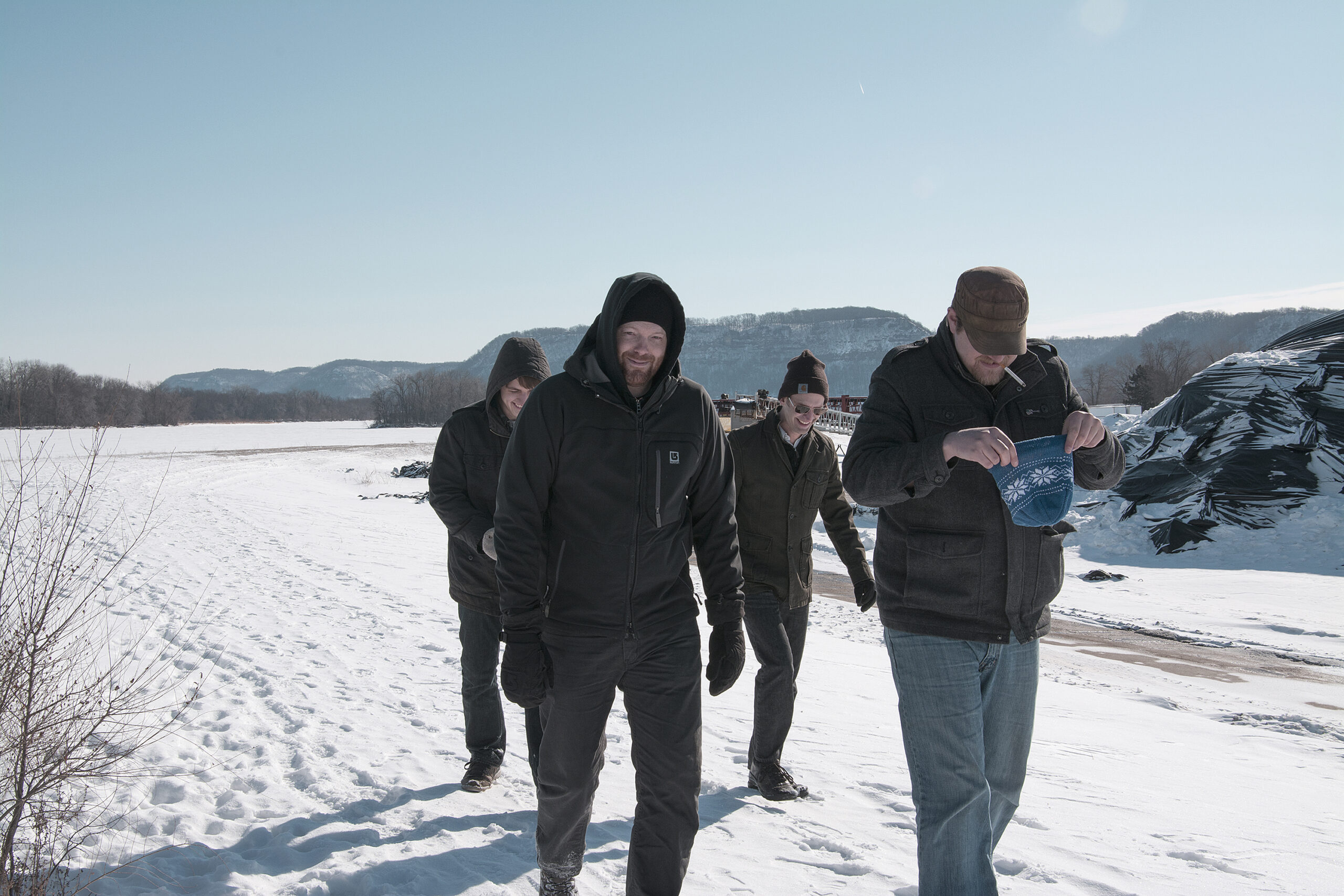 From left to right: Zac Barbieur, Jim Trouten, Jamie Groth, and Jake Ilika. Photo by Sydney Swanson.